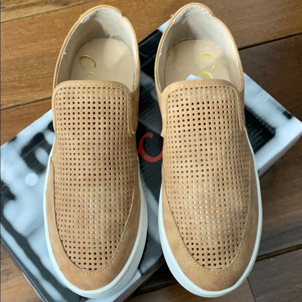 Follow my footsteps Faux Leather Slip Ons